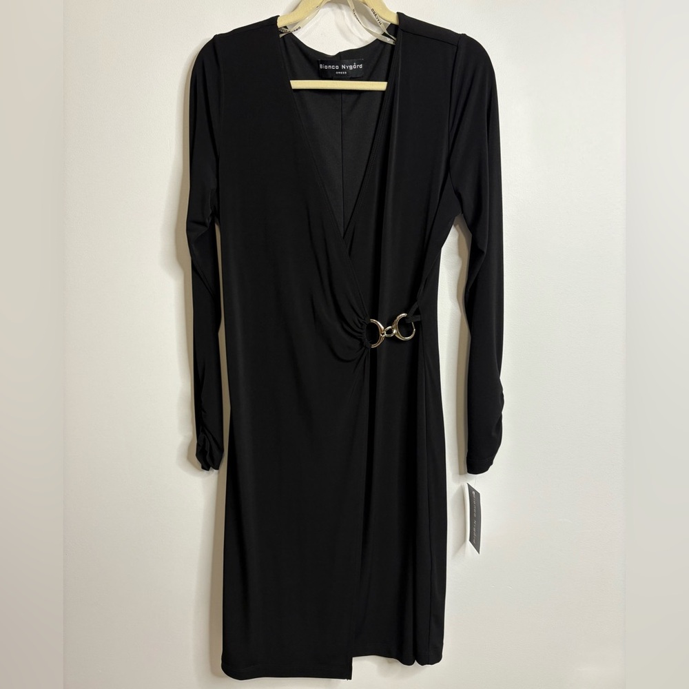 Bianca Nygard Dress Size M NWT Black Colour Long Sleeve